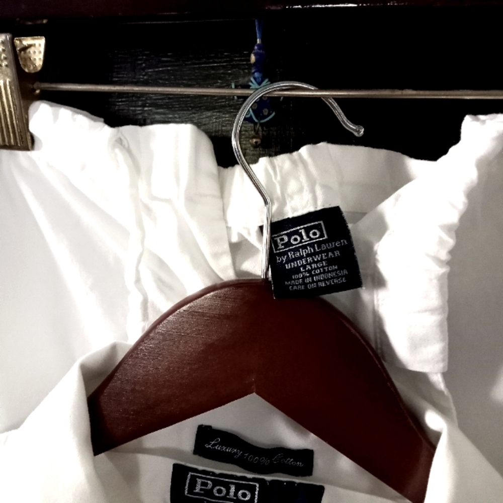 Polo Ralph Lauren mens pajamas 2 pairs L and XL White